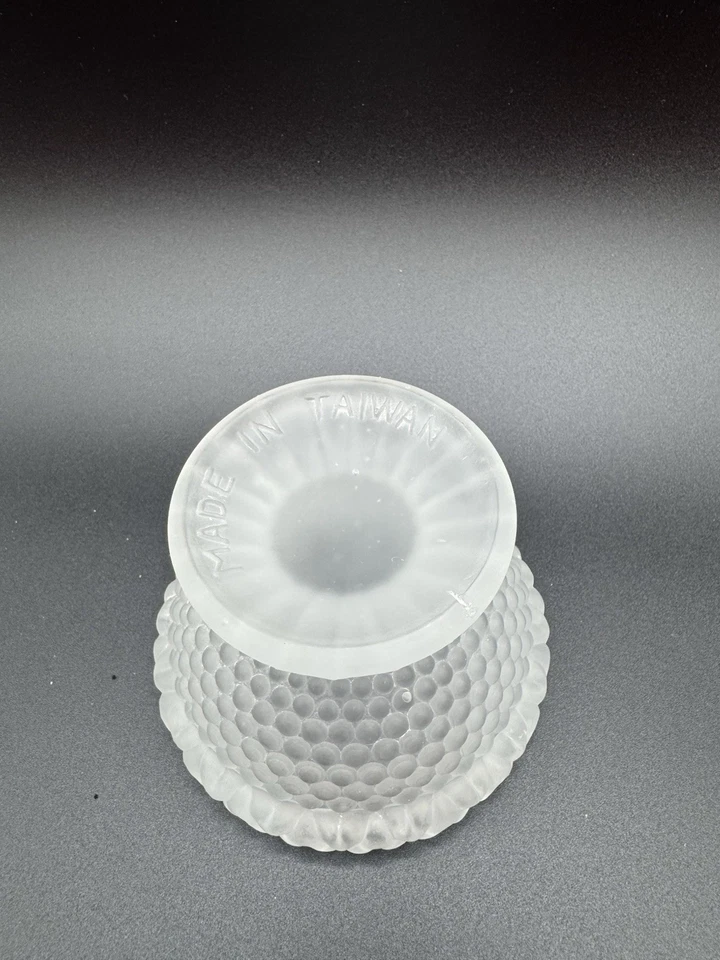 Fairy Lamp Base White Frosted Replacement Base Only Fits Westmoreland Vintage - Image 4 of 4