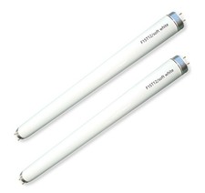 2 Pack 18 inch F15T12/Soft White K B Fluorescent Tube, T12 15Watt Warm Whit...