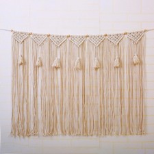 Macrame Wall Hanging Wall Tapestry Large Bohemian Wall Decoration for Wedding...