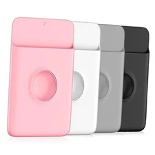  Sticky Wallet for Back of Phone, Silicone Adhesive Cell Phone Pocket Wallet, 