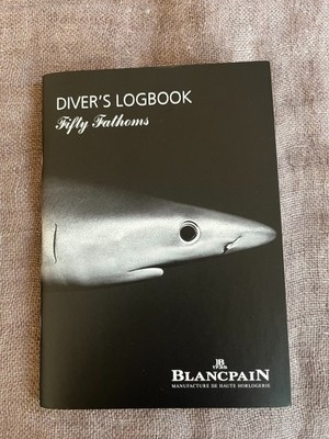 Blancpain Fifty Fathoms Diver s Logbook 2008 Blue in Profile Dive Log Book  #01