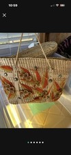 Vintage Straw Bag Nantucket Basket Style