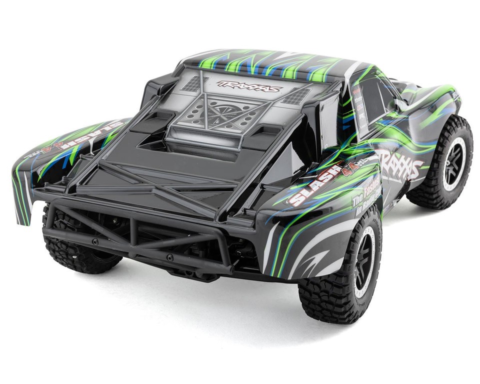 TRAXXAS Maxx Slash 4WD 1:7 Short Course Truck – Grün, RTR, VXL-6S Brushless, Ohne Akku/Lader – TQi 2,4 GHz – Bis 120 Km/h – 2024 Neuheit