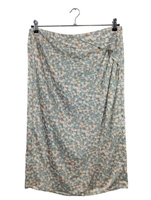 VINCE Midirock Damen Rock Gr. DE 42 hellgrau-hellorange-pink Elegant