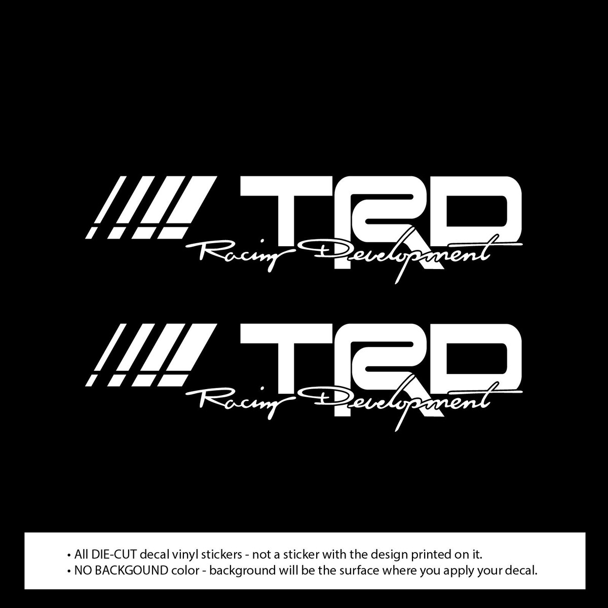 2x TRD Racing Development for Tacoma Tundra Truck Bedside Decal