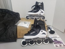 Papaison Light Up Adjustable Inline Skates Sz L Mens/Kids 5-7.5 Womens 6-9