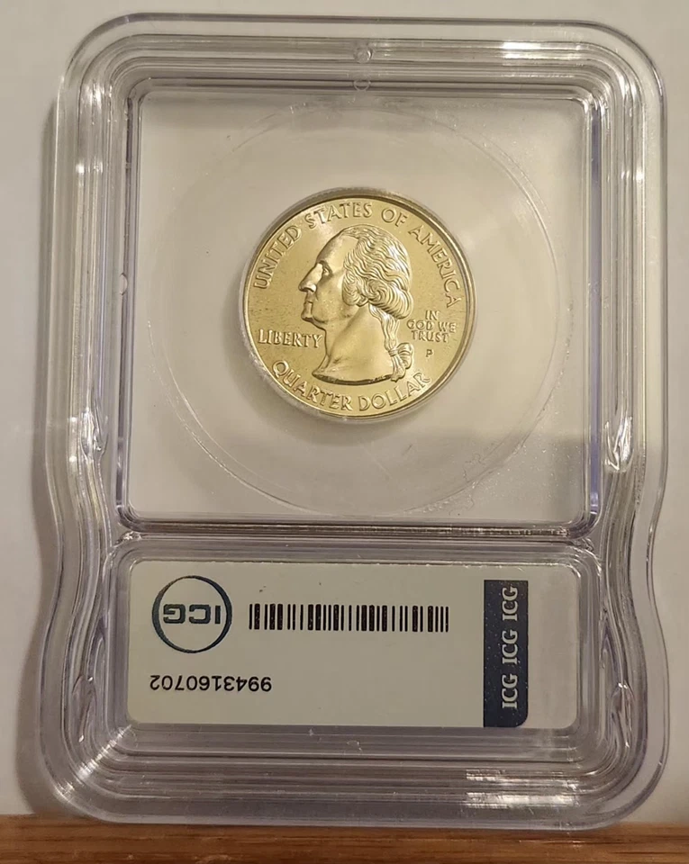 2002-P ICG MS69 INDIANA State Quarter Business Strike 25C AUSTIN HUTTO SIGN - Image 2 of 4