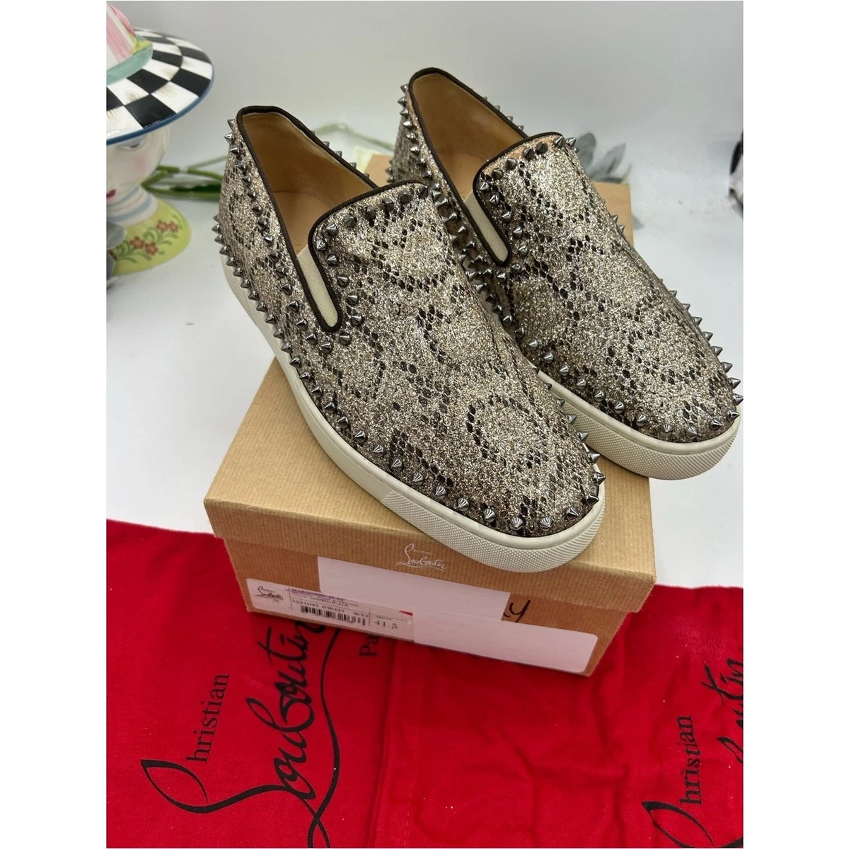 Christian Louboutin Women's Animal Print Casual Shoes for Men for