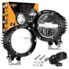 4 Inch 100W Round Offroad Lights, LED Driving Light C4 Series-Hi/Lo/Combo Beam