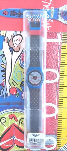 Reloj Swatch BACKSLASH SIN FECHA GS103 1988 Estándar Caballeros Raro Hecho en Suiza Cuarzo - Imagen 2 de 10