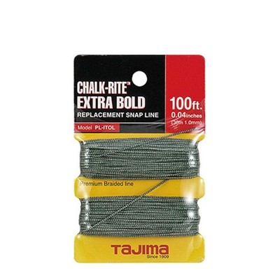 Replacement Snap-Line - 1.0 mm x 100 ft Chalk-Rite Braided String for Extra-B...