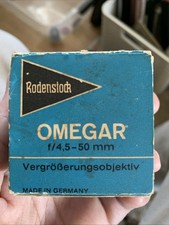 Rodenstock Omegar 50mm f4.5 Enlarging Lens in Original Box - NEW