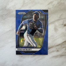 2025 Prizm Sebastian Walcott Prizms Blue Ice #114 Rangers