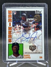 Shed Long 2019 Topps Update 1984 RC Auto 011/150 Rookie Autograph Card #84A-SL