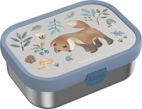 Mepal Campus Edelstahl-Brotdose Mit Bento-Einsatz Und Gabel, Forest Friends
