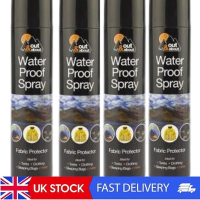 Outdoor Water Proof Spray 4x300ml für Camping, Wandern, Angeln, Zelte & Kleidung