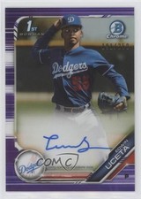 2019 Bowman Chrome Prospects Purple Refractor /250 Edwin Uceta #CPA-EU Auto ib1
