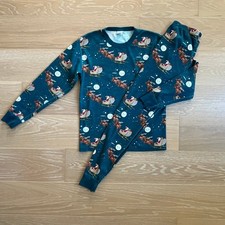 Hanna Andersson Adult Unisex Christmas Santa Sleigh Pajamas