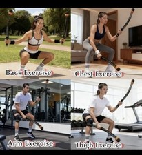 Ropelss Battle Ropes,Cordless Workout Rope for Home Gym, Portable Black orange