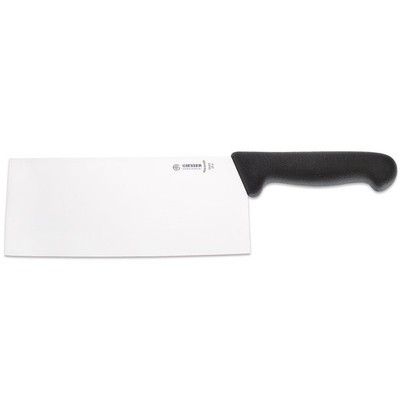 Giesser Hackmesser 21 cm schwarz breite Edelstahl-Klinge Balligschliff 8466 21