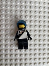 Vintage Lego Spaceman Black And White With Helmet And Visor Futuron