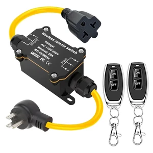 20A Interrupteur d'alimentation à distance étanche IP67 Sortie sans fil 433MHz