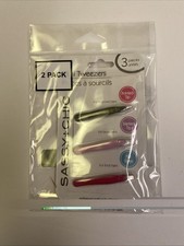 Mini tweezers  Sassy  Chic  3pc set For In-Grown Brow  Thick Hairs Hair