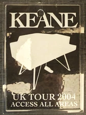 Keane UK Tour 2004 Access All Areas Laminate Pass  Original Crew Cameraman