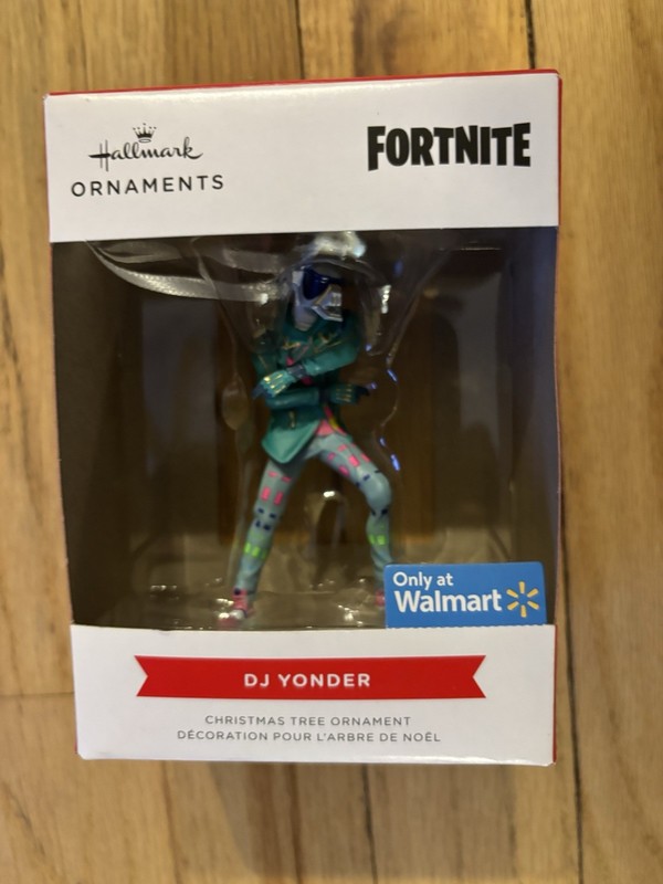 Sealed Hallmark Fortnite DJ YONDER Christmas Tree Ornament New in Box Very Rare