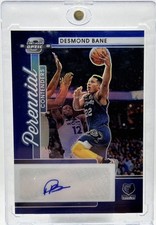 2021-22 Panini Contenders Optic Desmond Bane Blue Prizm Auto /75 Perennial Magic