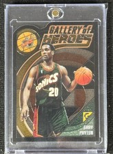 2001 Topps Gallery Gary Payton #GH8 Gallery of Heroes Die-Cut