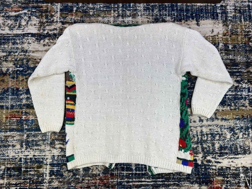 Cárdigan de Navidad Pequeño Sofisticado de Colección Tejido a Mano Suéter Festivo Mujeres Talla S Foto 2 de 4