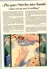 1930 Print Ad: Ivory flakes and Ivory Soap - for safe washing of fine things - M