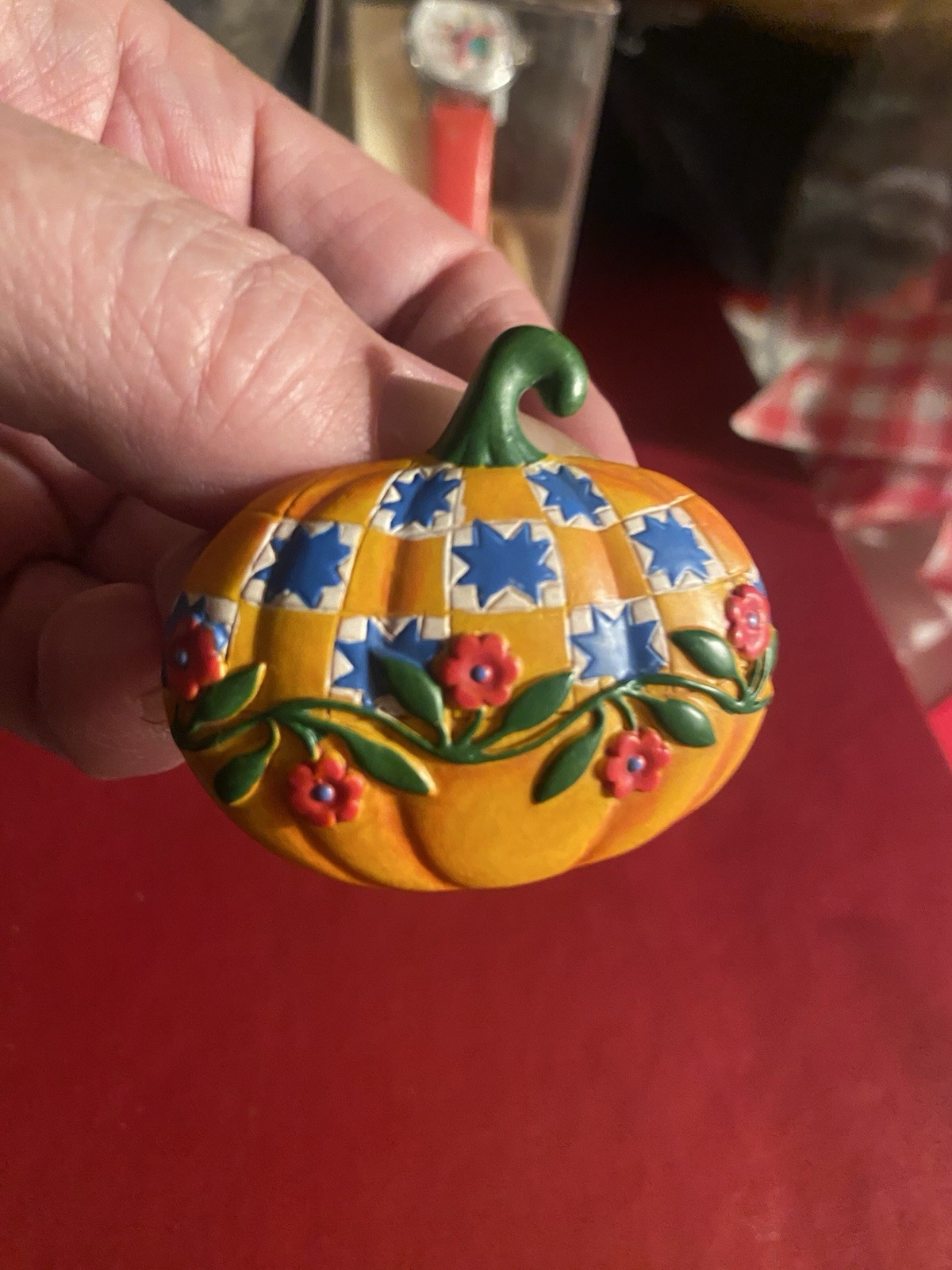 Pumpkin Brooch Patchwork Quilt Pattern Cottage co… - image 9