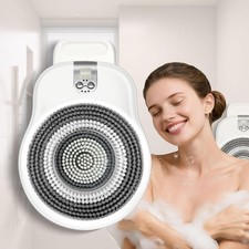 Electric Shower Brush for Body -Wall Mounted Back Scrubber for Shower