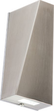 Image of 1 x NH022W - IP44 230V 6W (2 x 3w) LED Up and Down Stainless Steel Wall Light