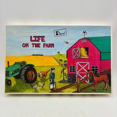 VINTAGE Life on the Farm 1st Printing COMPLETE 1988 W R Fun Games Animals