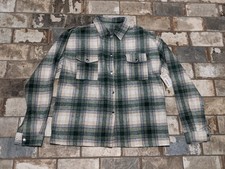 NWT Women's Medium Green Plaid Flannel Shacket