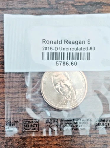 2016-D Presidential Dollar Ronald Reagan — photo from the most recent tracked eBay sale
