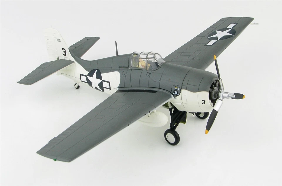 Hobby Master 1:48 Grumman F4F-4 Wildcat USN VC-12 Black 3 USS Core 1944 HA8903 - Image 4 of 4