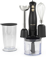 Image of Salter Alchemy 3 in 1 Hand Blender Set 350W Chopper Whisk Chop Mix Beat Black