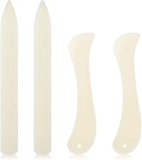 4 Pcs Bone Folder Paper Creaser Set, Folding Scoring Burnishing Crafting Scoring