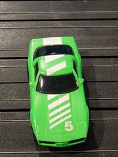 TYCO 1984 5 CORVETTE NEON GREEN/WHITE 440X2 HO SLOT CAR