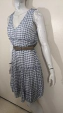 Robe Grise IKKS Taille 38 - À Porter Ceinturée - Occasion Très Bon État
