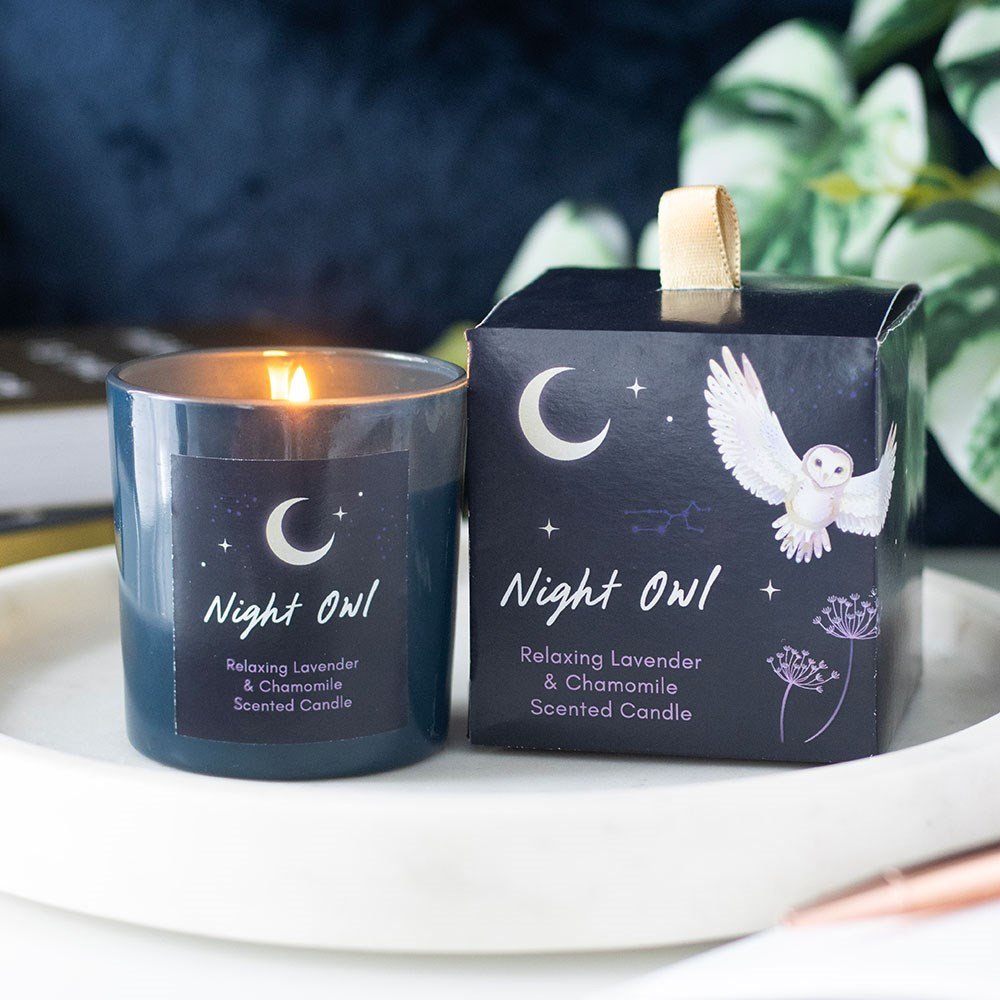 Night Owl Lavender Chamomile Candle UK