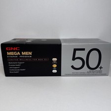 GNC Mega Men 50 Plus Vitapak Program : 30 Day Supply / 30 Packs