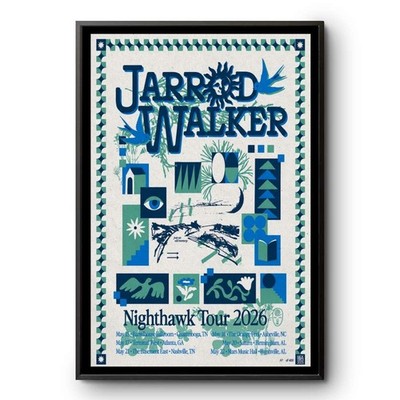 HOT! Jarrod Walker Nighthawk Tour 2026 Poster