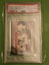 2023 Topps Now NHL Stickers #70 ROOKIE Michigan Goal Connor Bedard ~ PSA 9 Mint