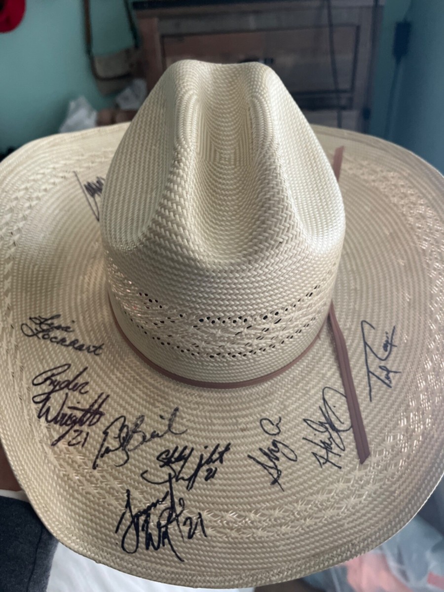 STETSON WRIGHT NFR Autographed American Hat Company size 7  display picture 2