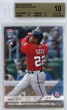 2018 TOPPS NOW MLB #279 JUAN SOTO ROOKIE - BGS PRISTINE 10 VERY TOUGH GRADE!